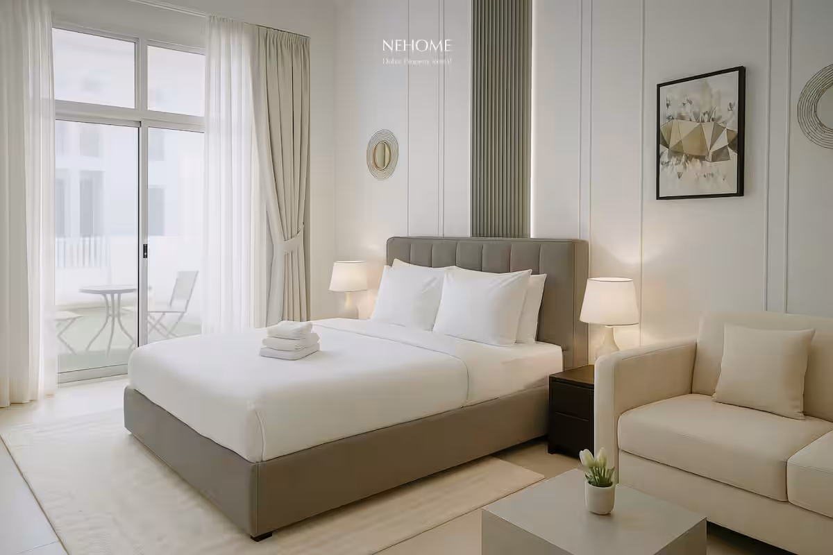 Your Private Oasis in Jumeirah Village Circle, Ground Floor Studio with Terrace and Resort Vibes